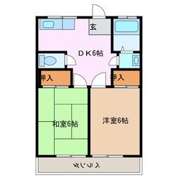 コーポ東野の物件間取画像